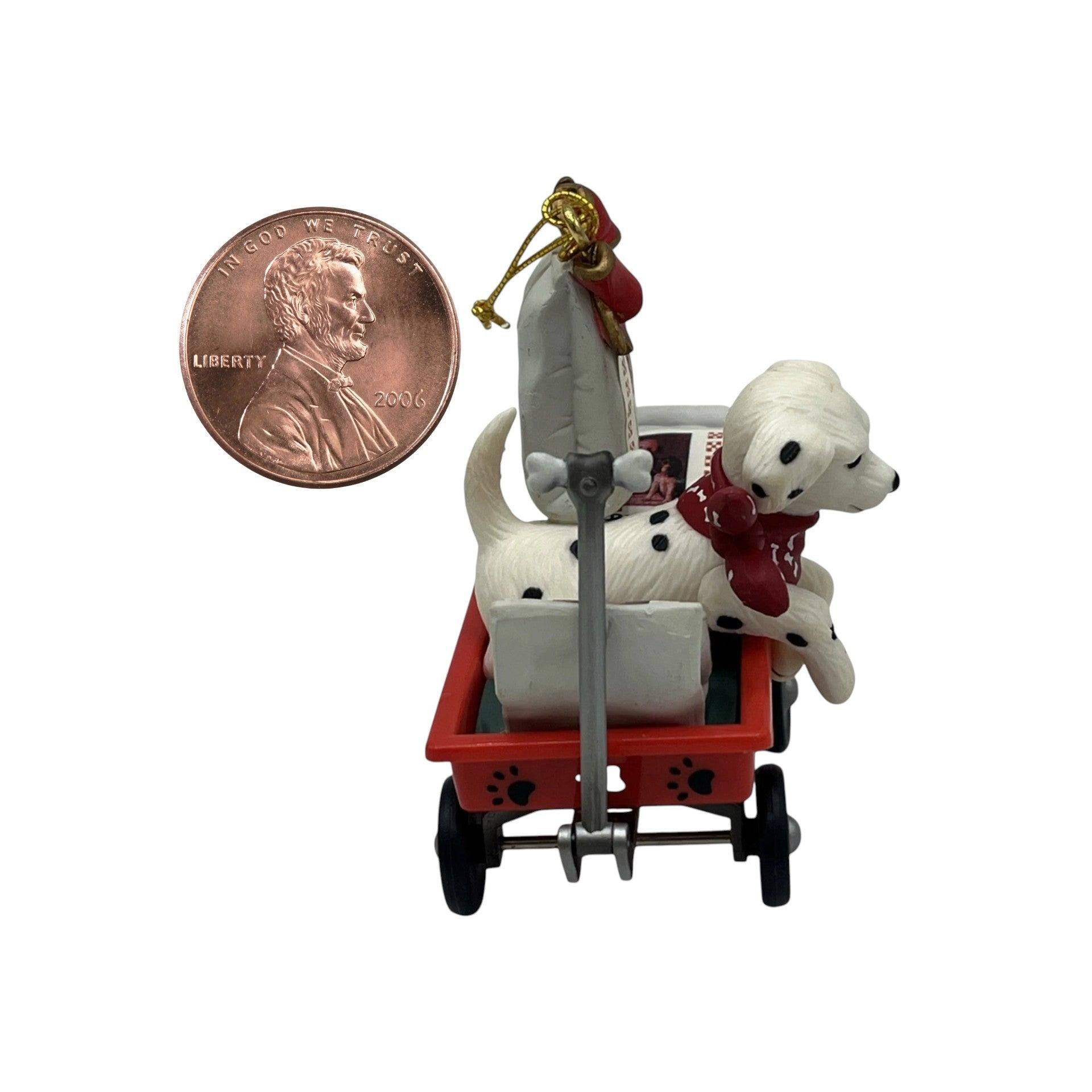 1996 "Tails A' Wagon" - Purina Puppy Chow Enesco Ornament (Animal) 167126 Image3