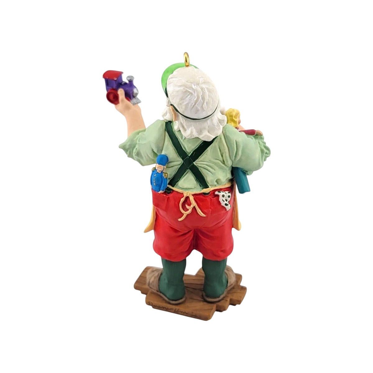 1996 Toy Shop Santa Hallmark Ornament (Santa Claus) 96TOYSHOPSANTA Image4