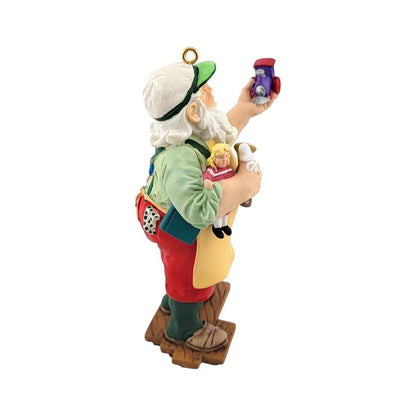 1996 Toy Shop Santa Hallmark Ornament (Santa Claus) 96TOYSHOPSANTA Image5