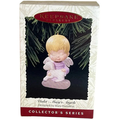 1996 Violet Hallmark Ornament (Mary's Angels) QX5664