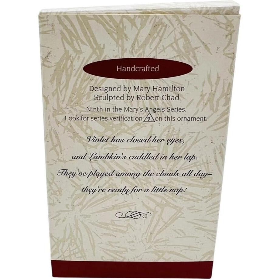 1996 Violet Hallmark Ornament (Mary's Angels) QX5664