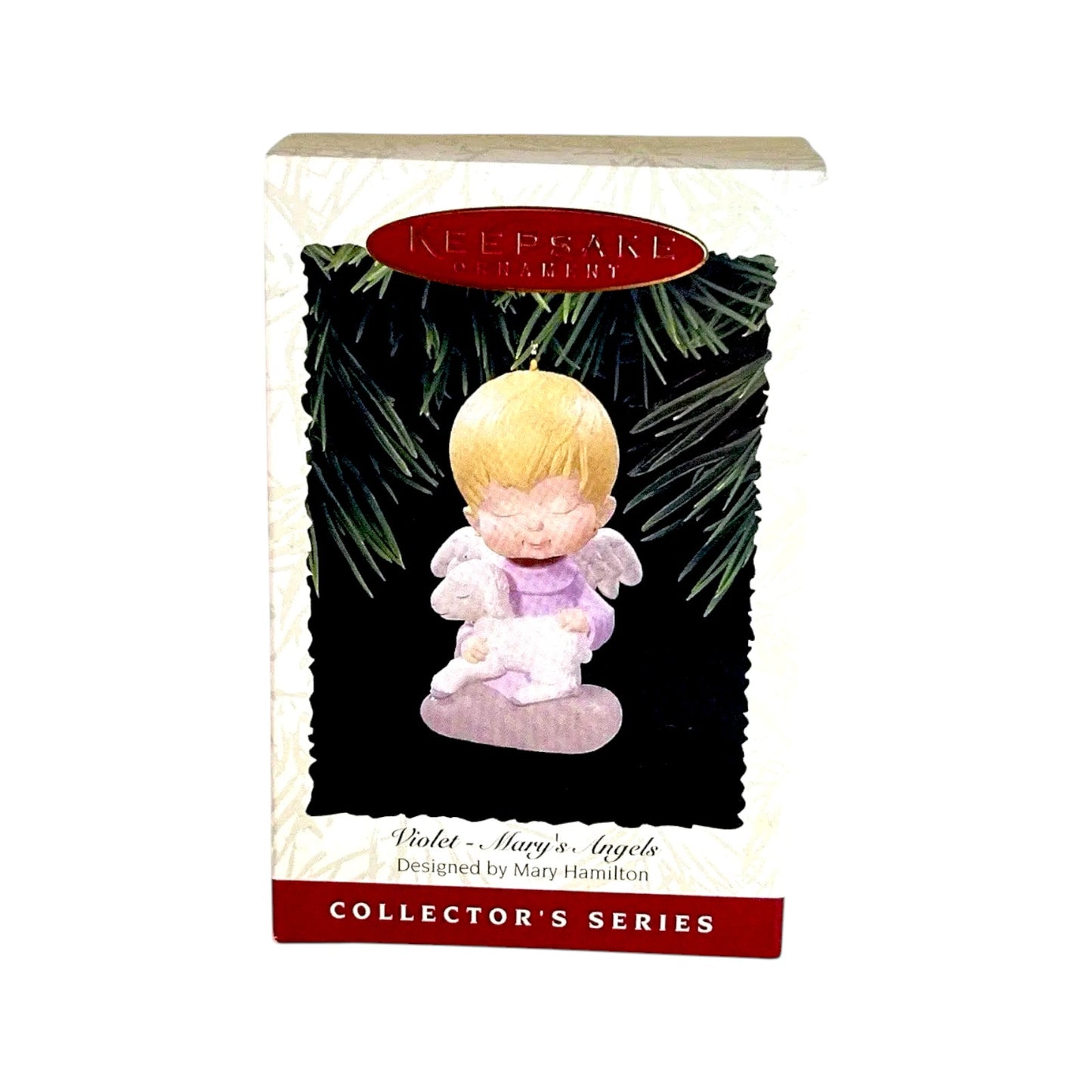 1996 Violet Hallmark Ornament (Mary's Angels) QX5664 Image2