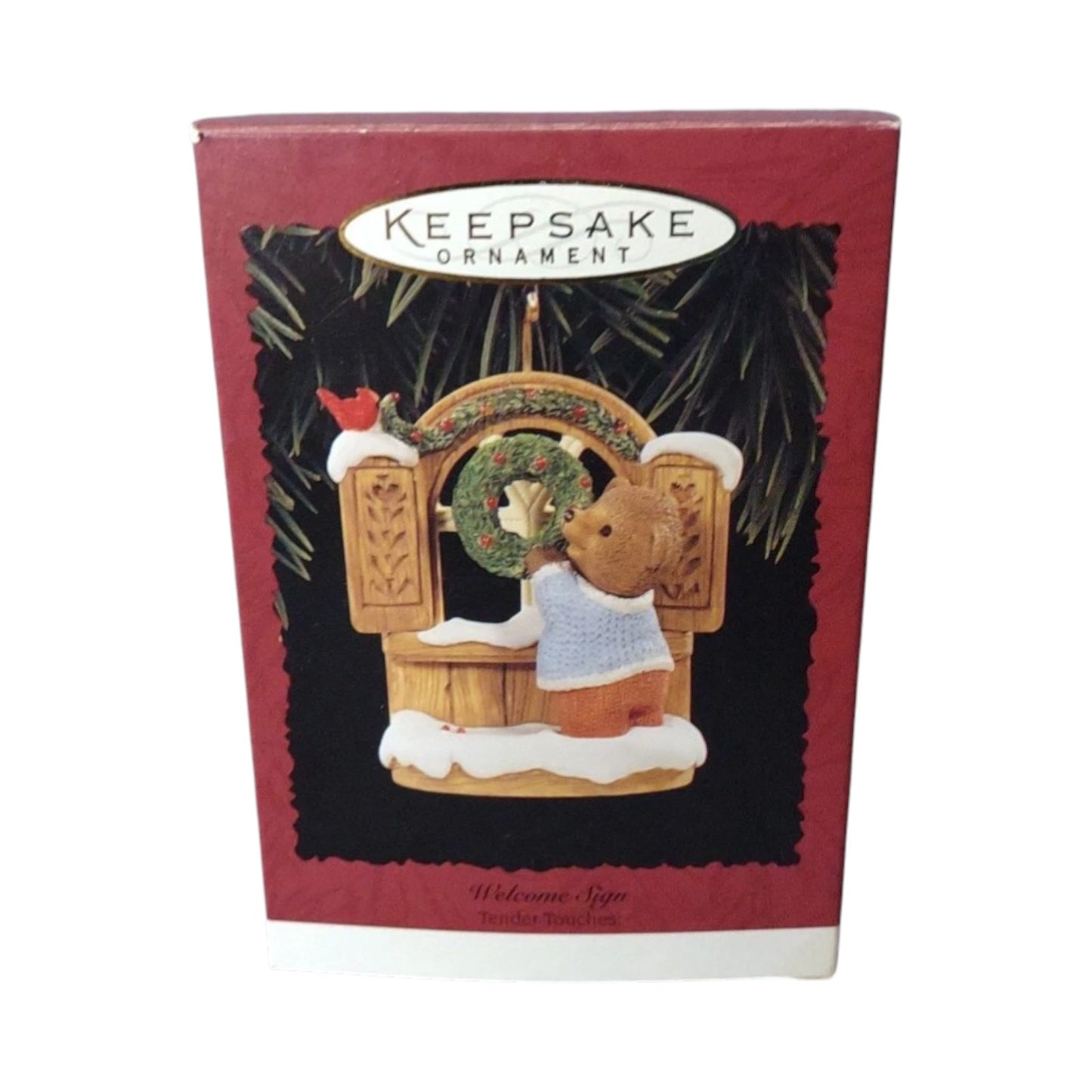 1996 Welcome Sign Hallmark Ornament (Tender Touches) QX6331 Image2
