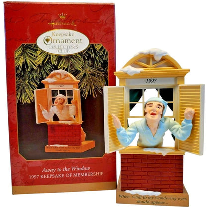 1997 Away to the Window Hallmark Ornament (The Night Before Christmas) QXC5135