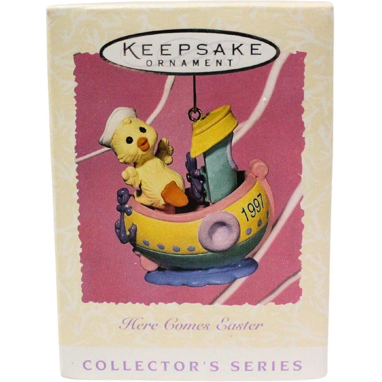 1997 Boat Hallmark Ornament (Here Comes Easter) QEO8682