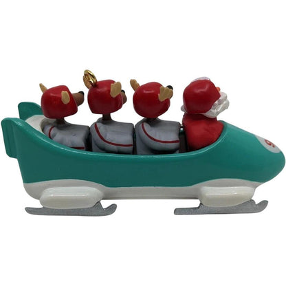 1997 Downhill Run Hallmark Ornament (Reindeer Quartet) QX6705