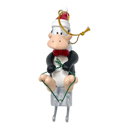 1997 Frozen Fun - Opus n bill Carlton Cards Ornaments (Penguins) 1997