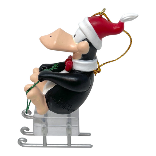 1997 Frozen Fun - Opus n bill Carlton Cards Ornaments (Penguins) 1997