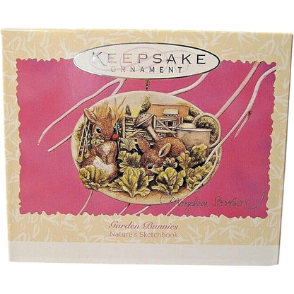 1997 Garden Bunnies Hallmark Ornament (Nature's Sketchbook) QEO8702