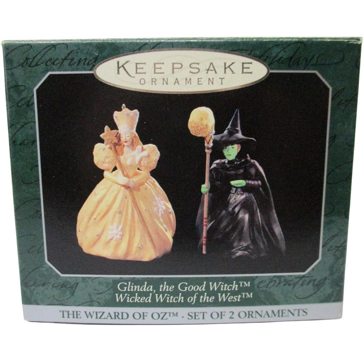1997 Glinda and Wicked Witch of the West Hallmark Ornament (The Wizard of Oz) QXM4233