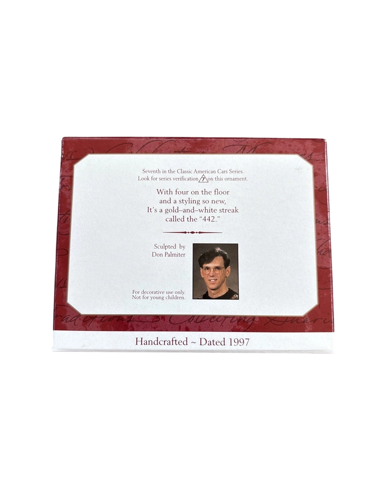 1997 Hallmark Ornament (1969) Hurst Oldsmobile 442 Hallmark Ornament (Classic American Cars) QX6102