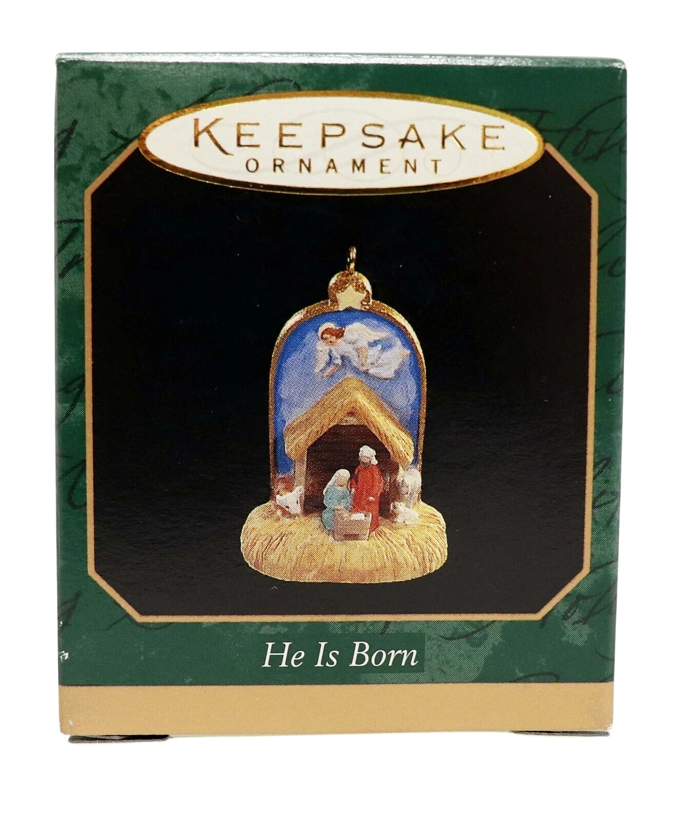 1997 He is Born Hallmark Ornament (Nativity) QXM4235