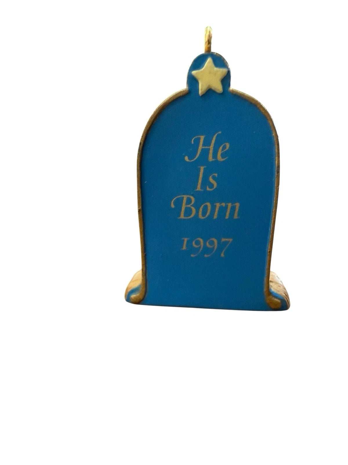 1997 He is Born Hallmark Ornament (Nativity) QXM4235