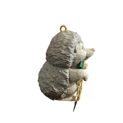 1997 Hedgehog with Brass 1997 Hallmark Ornament (Fabulous Decade) QX6232