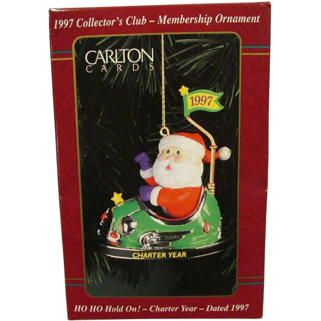 1997 Ho Ho Hold On! - Charter Year Carlton Cards Ornaments (Santa Claus) CXOR-201W