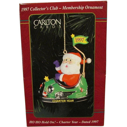 1997 Ho Ho Hold On! - Charter Year Carlton Cards Ornaments (Santa Claus) CXOR-201W