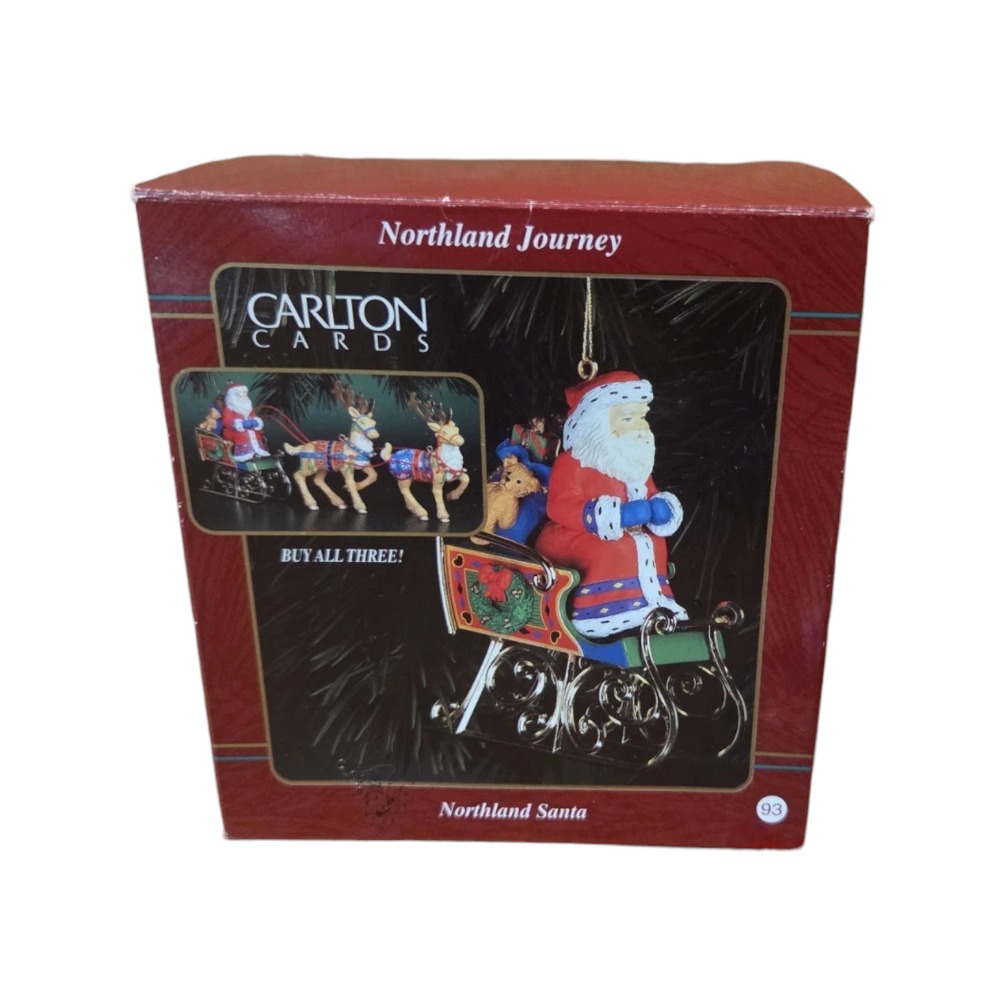 1997 Northland Santa Carlton Cards Ornaments (Santa Claus) CXOR-098W