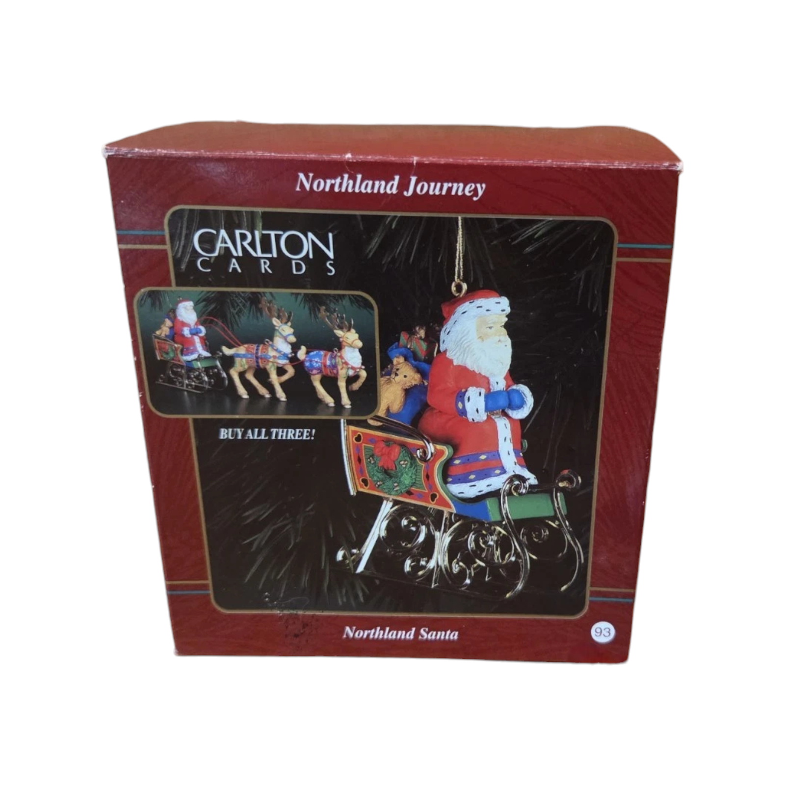 1997 Northland Santa Carlton Cards Ornaments (Santa Claus) CXOR-098W