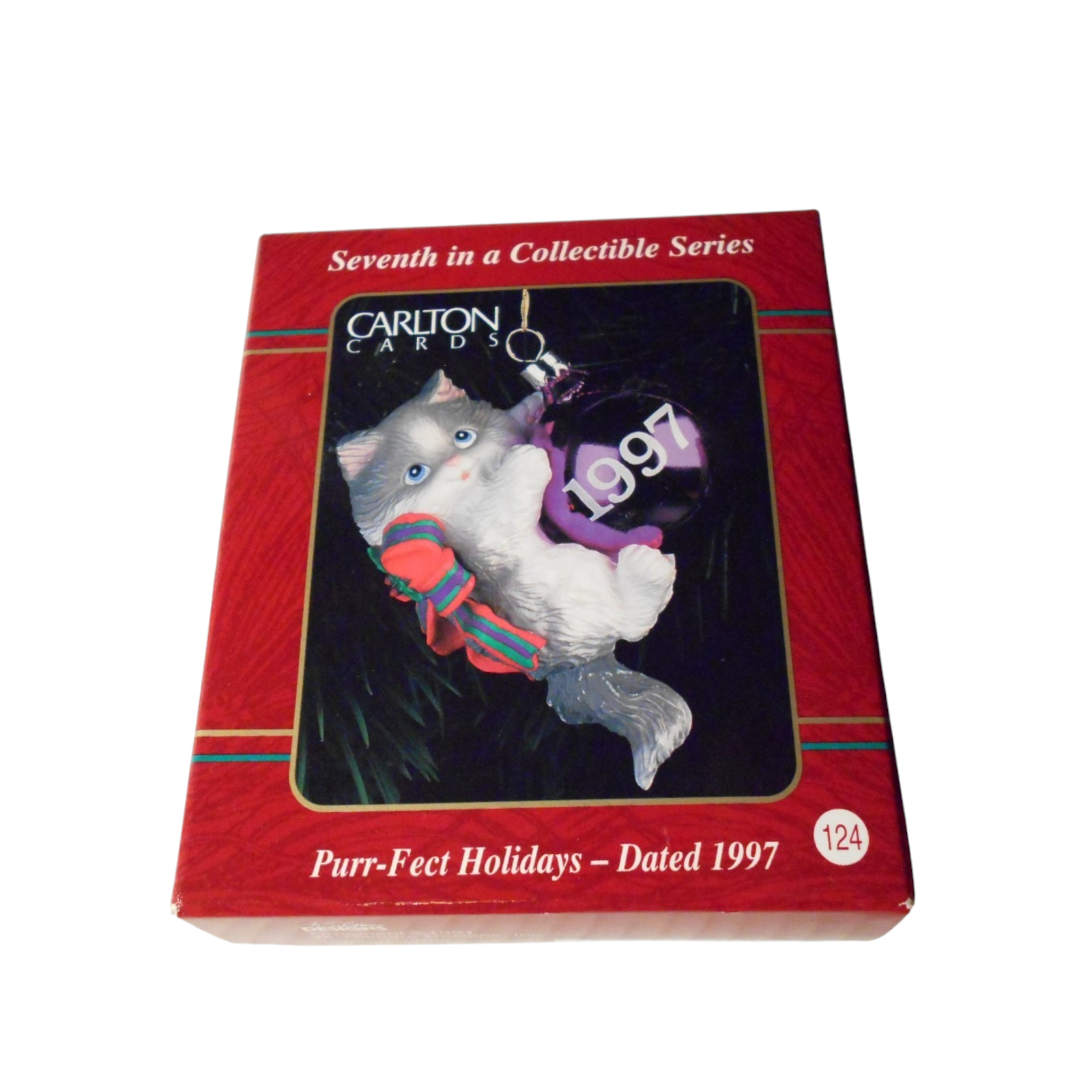 1997 Purr-Fect Holidays Carlton Cards Ornaments (Kitten) CXOR-123W