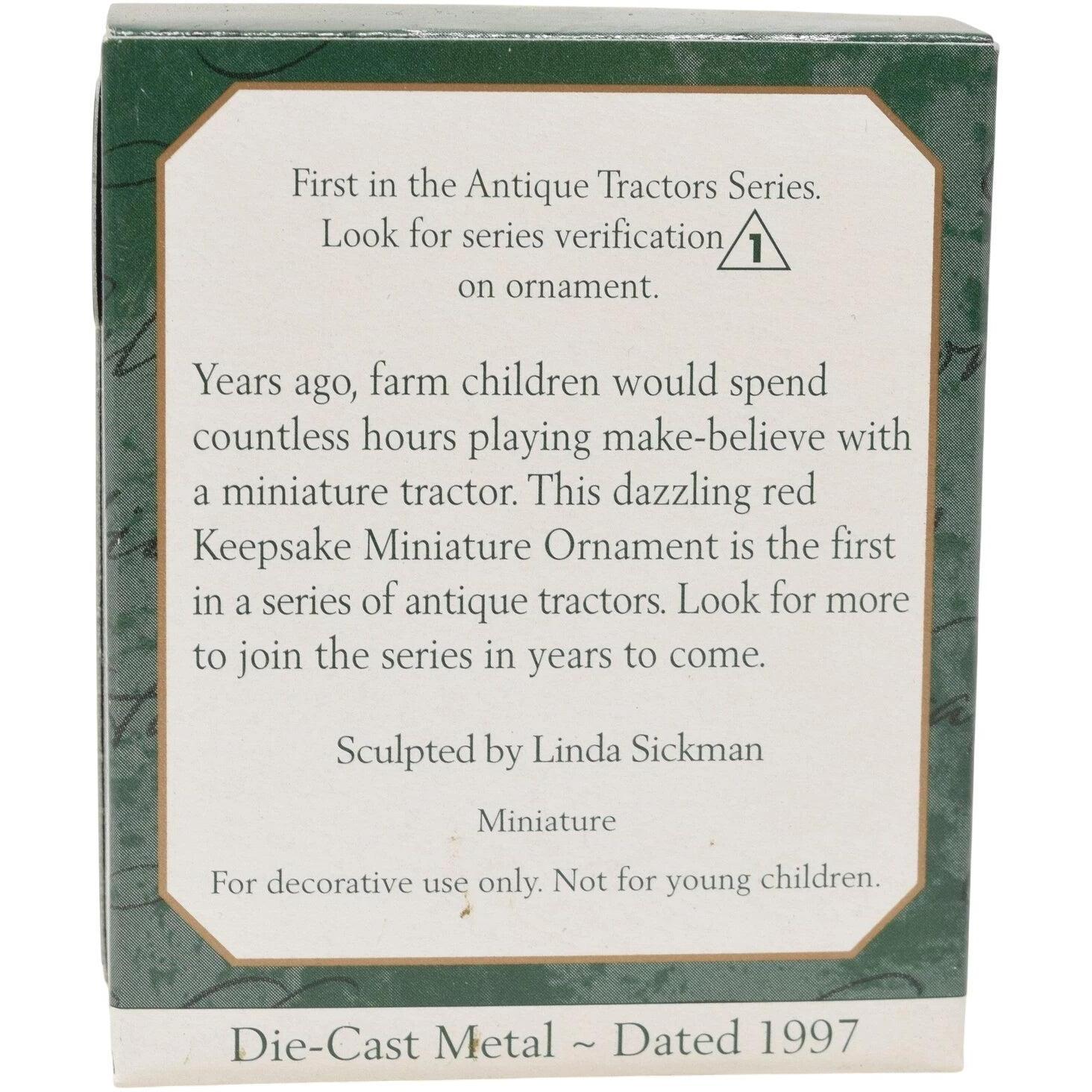 1997 Antique Tractors Hallmark Ornament (Series #1) QXM4185