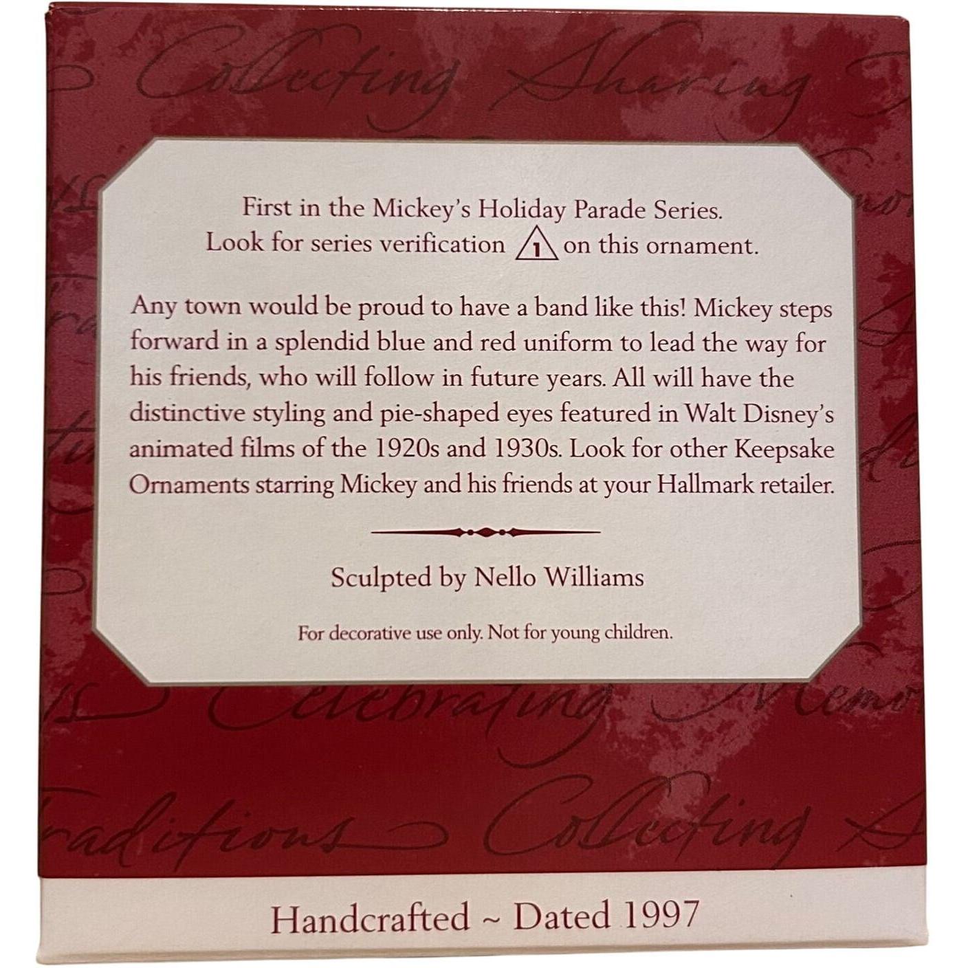 1997 Bandleader Mickey Hallmark Ornament (Mickey's Holiday Parade) QXD4022