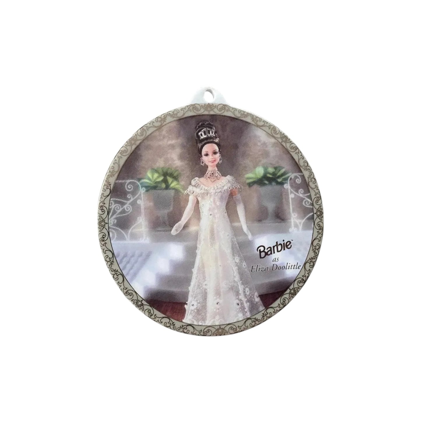 1997 Barbie as Eliza Doolittle Porcelain Hanging Ornament Enesco Ornament (Barbie) 274305 Image1