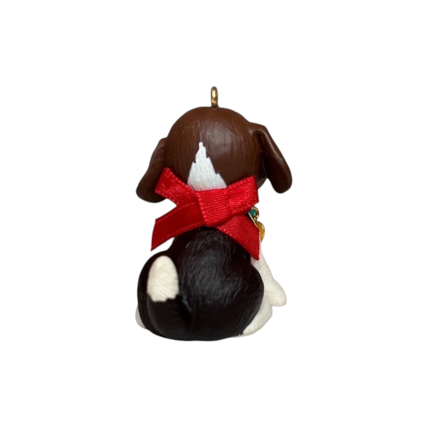 1997 Brown and White Spotted Puppy Hallmark Ornament (Puppy Love) QX6222 Image5