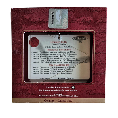 1997 Chicago Bulls Hallmark Ornament (NBA) QSR1232