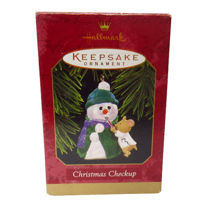 1997 Christmas Checkup Hallmark Ornament (Snowman) QX6385