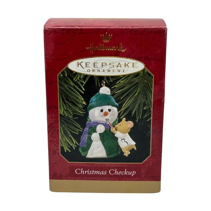 1997 Christmas Checkup Hallmark Ornament (Snowman) QX6385 Image2