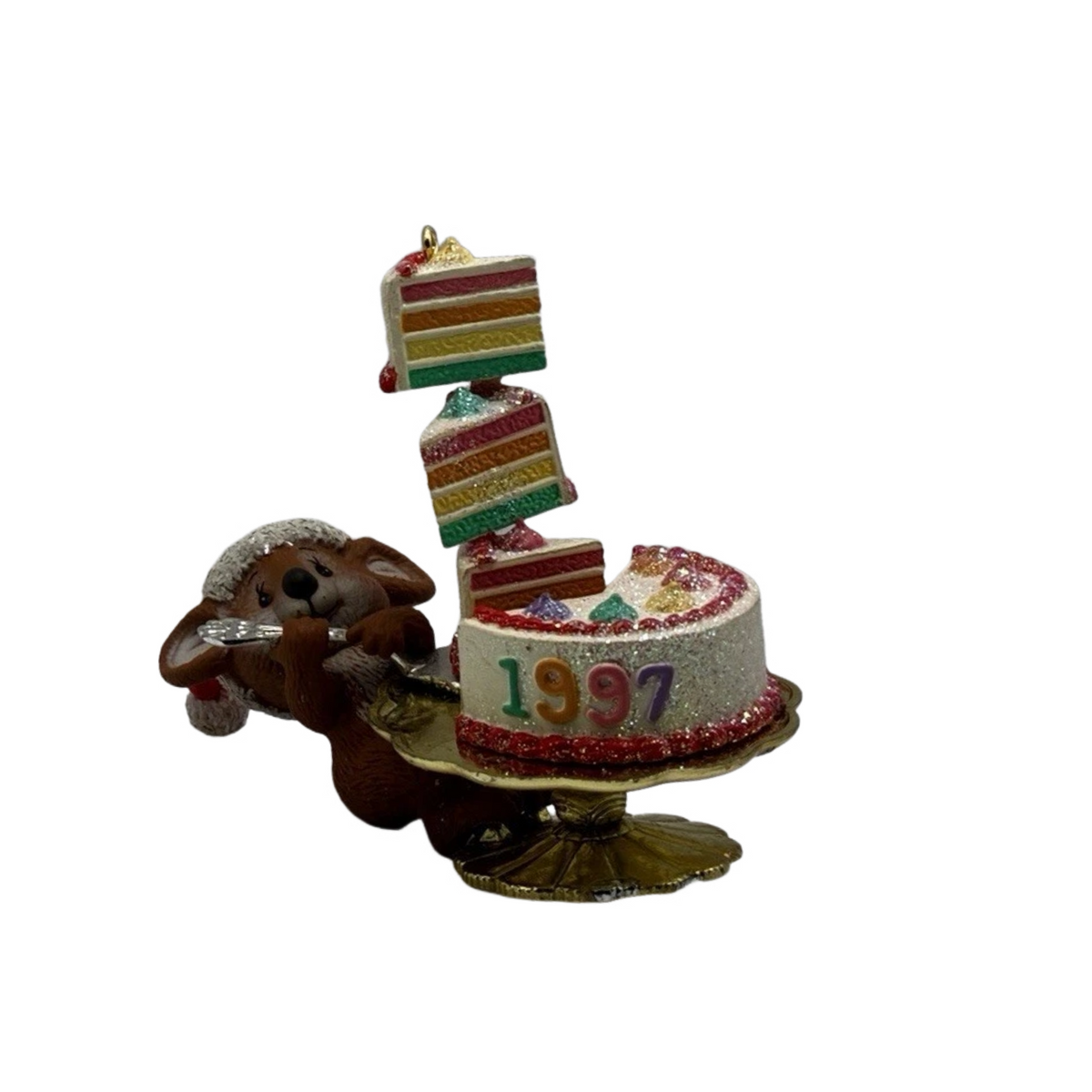 1997 Christmas Sweets Carlton Cards Ornaments (Mouse) CXOR-005W Image1