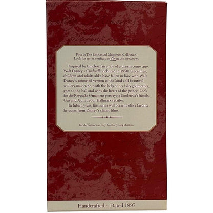 1997 Cinderella Hallmark Ornament (The Enchanted) QXD4045