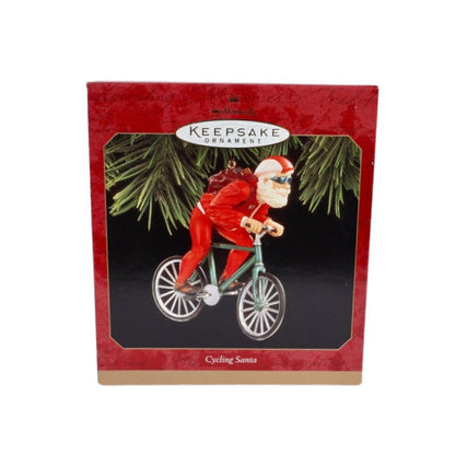 1997 Cycling Santa Hallmark Ornament (Santa Claus) QX6425