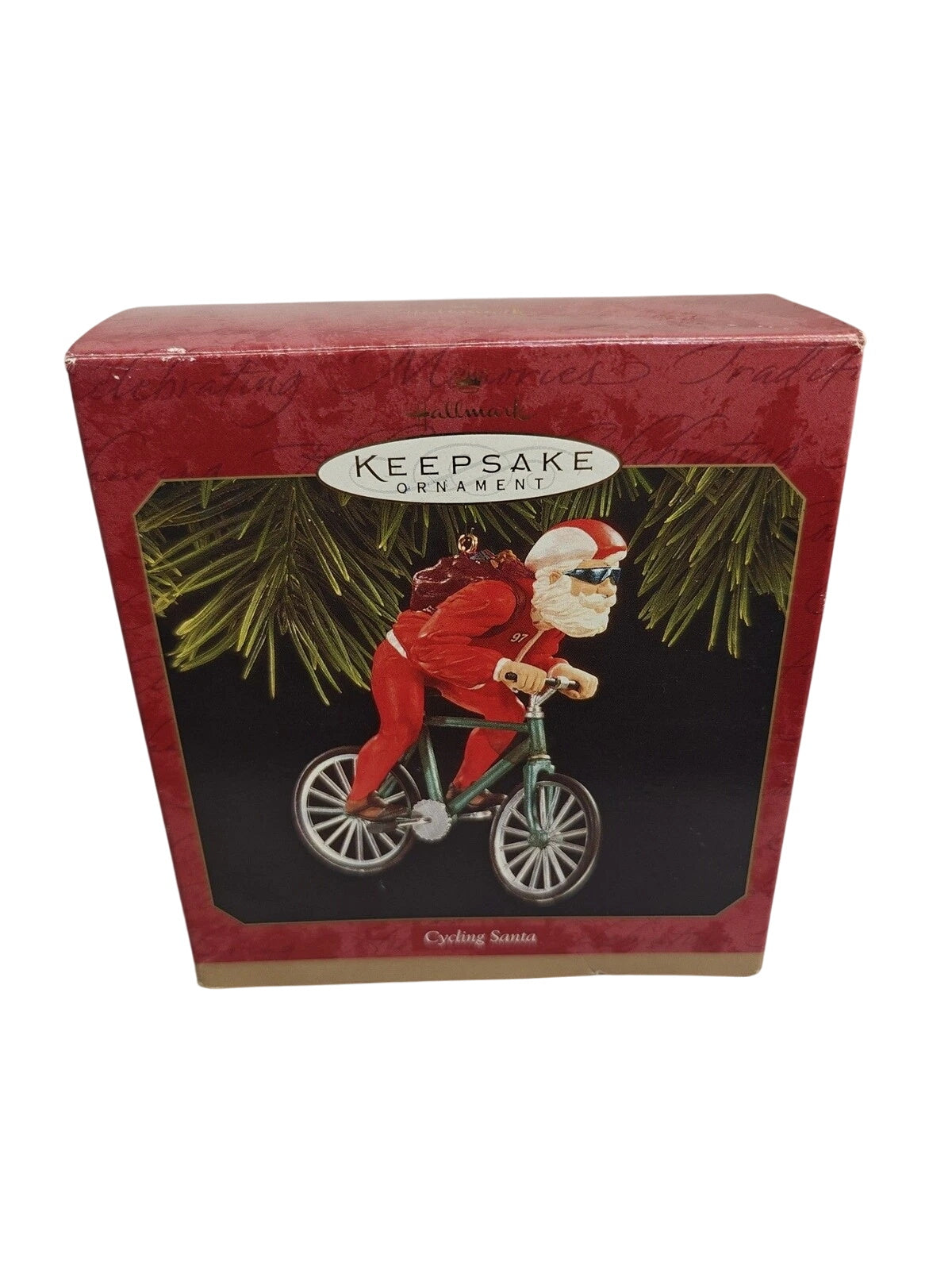 1997 Cycling Santa Hallmark Ornament (Santa Claus) QX6425 Image2