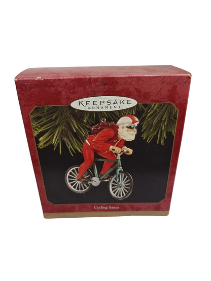 1997 Cycling Santa Hallmark Ornament (Santa Claus) QX6425 Image2