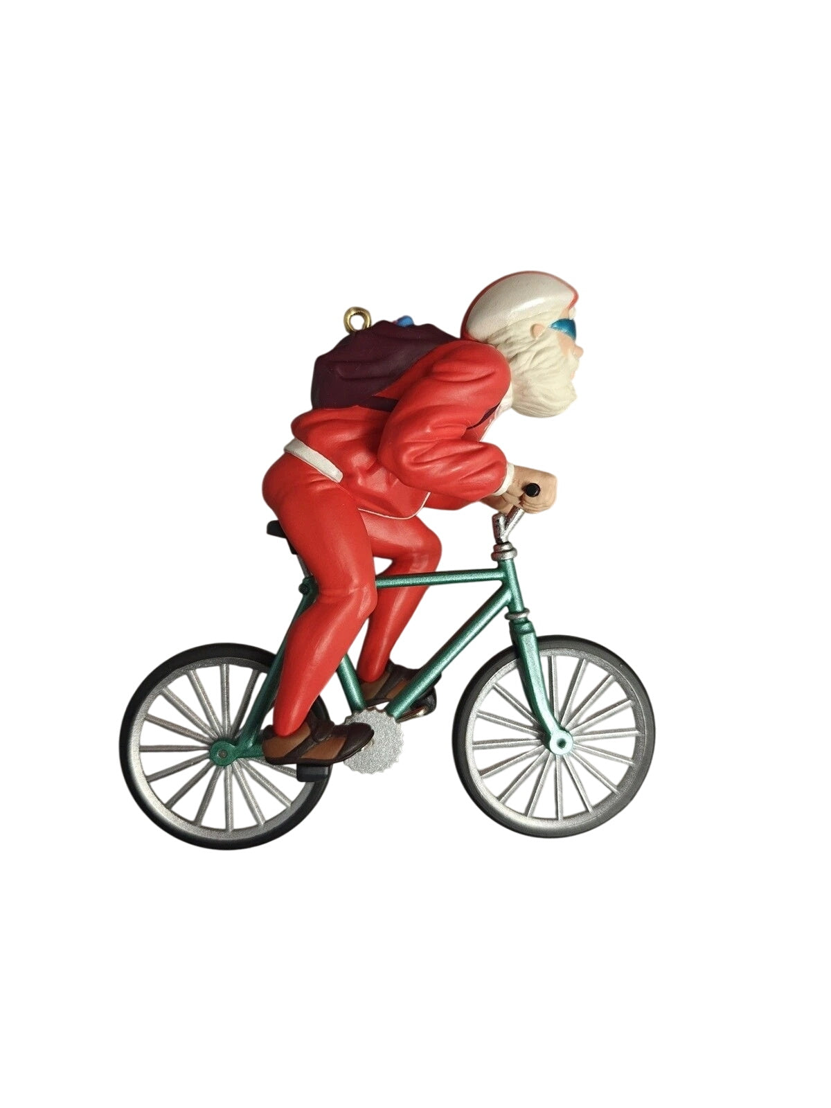 1997 Cycling Santa Hallmark Ornament (Santa Claus) QX6425 Image3