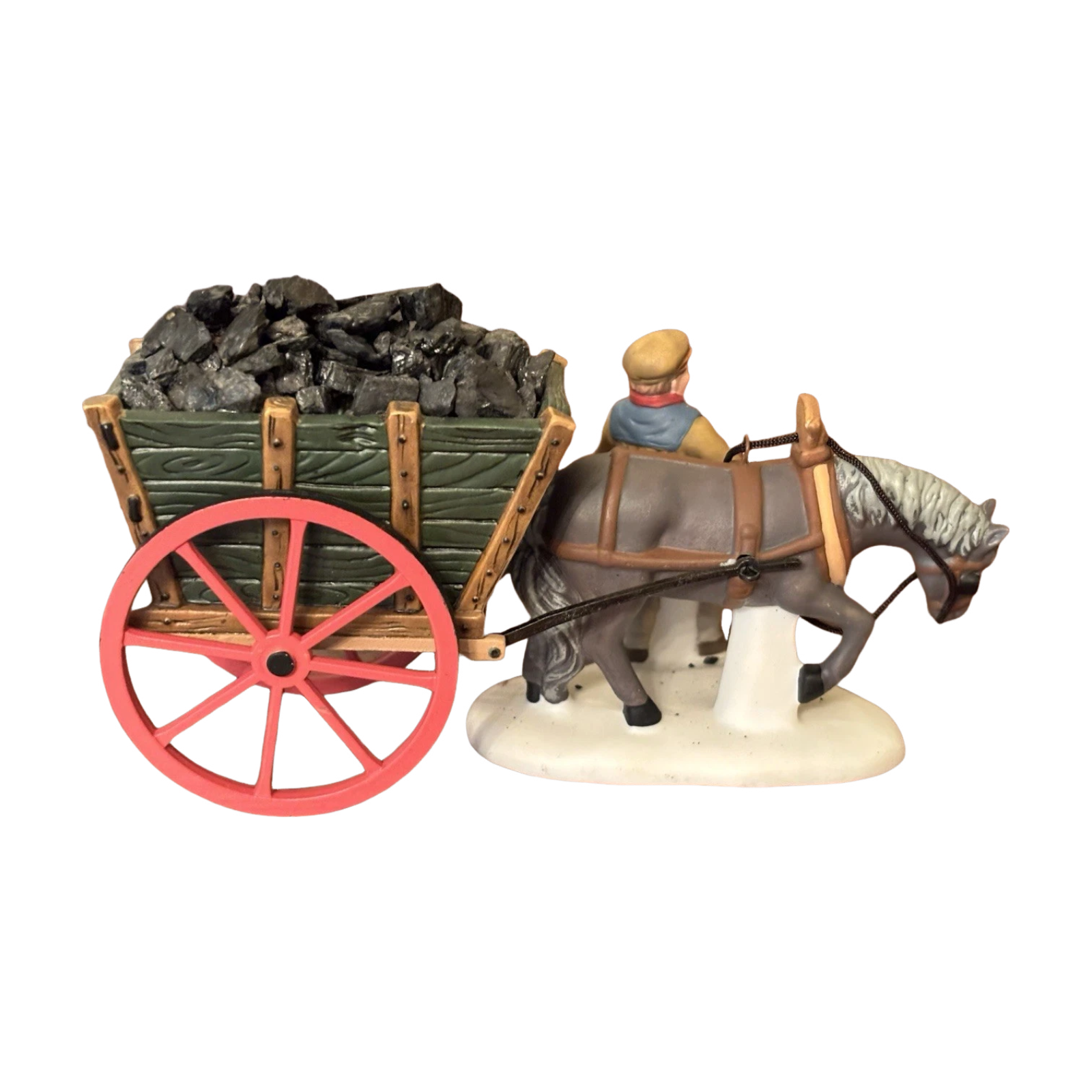 1997 Delivering Coal for the Hearth Set of 2 Handpanted Porcelain Accessories Department 56 58326 Image3