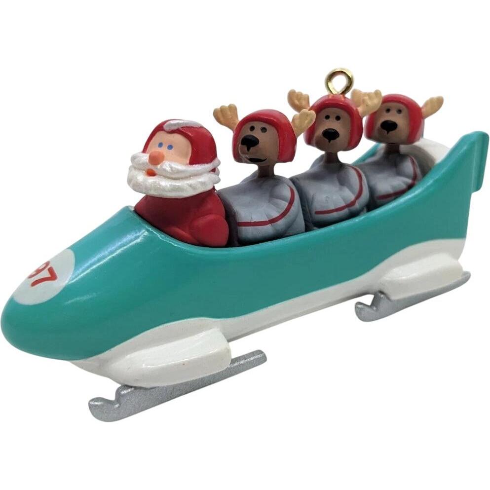 1997 Downhill Run Hallmark Ornament (Reindeer Quartet) QX6705