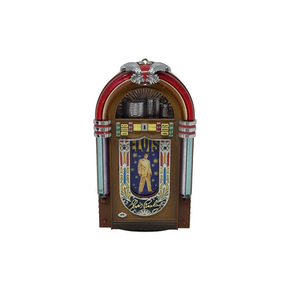 1997 Elvis Lights and Music Play Two Songs 3rd in a Collectible Series "Here Comes Santa Claus" & "Winter Wonderland" Carlton Cards Ornaments (Elvis Presley) CXOR-093W Image1