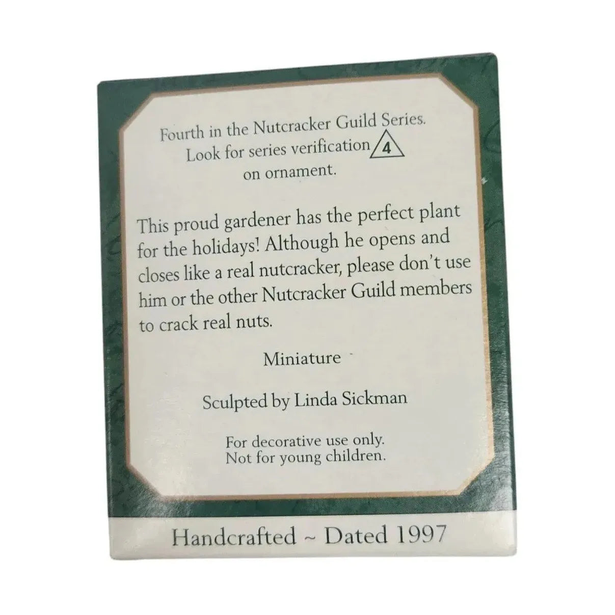 1997 Flower Pot Hallmark Ornament (Nutcracker Guild) QXM4165 Image6