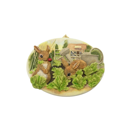 1997 Garden Bunnies Hallmark Ornament (Nature's Sketchbook) QEO8702 Image1