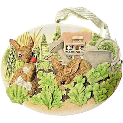 1997 Garden Bunnies Hallmark Ornament (Nature's Sketchbook) QEO8702