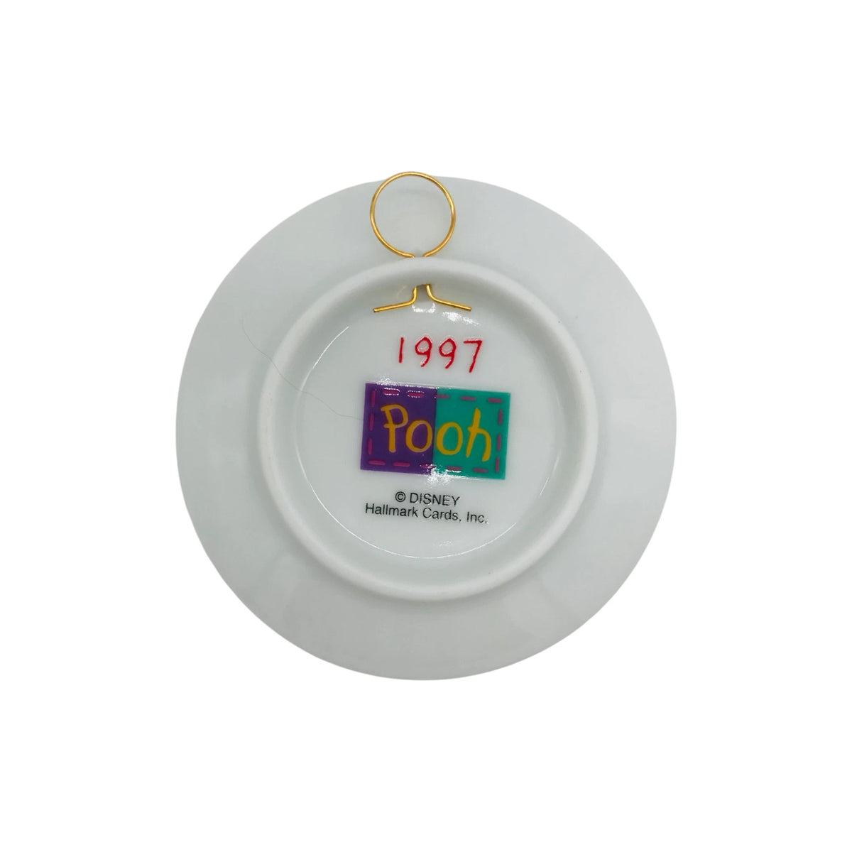 1997 Gift of Friendship - Winnie the Pooh Plate Hallmark Ornament (Winnie the Pooh) QXE6835 Image3