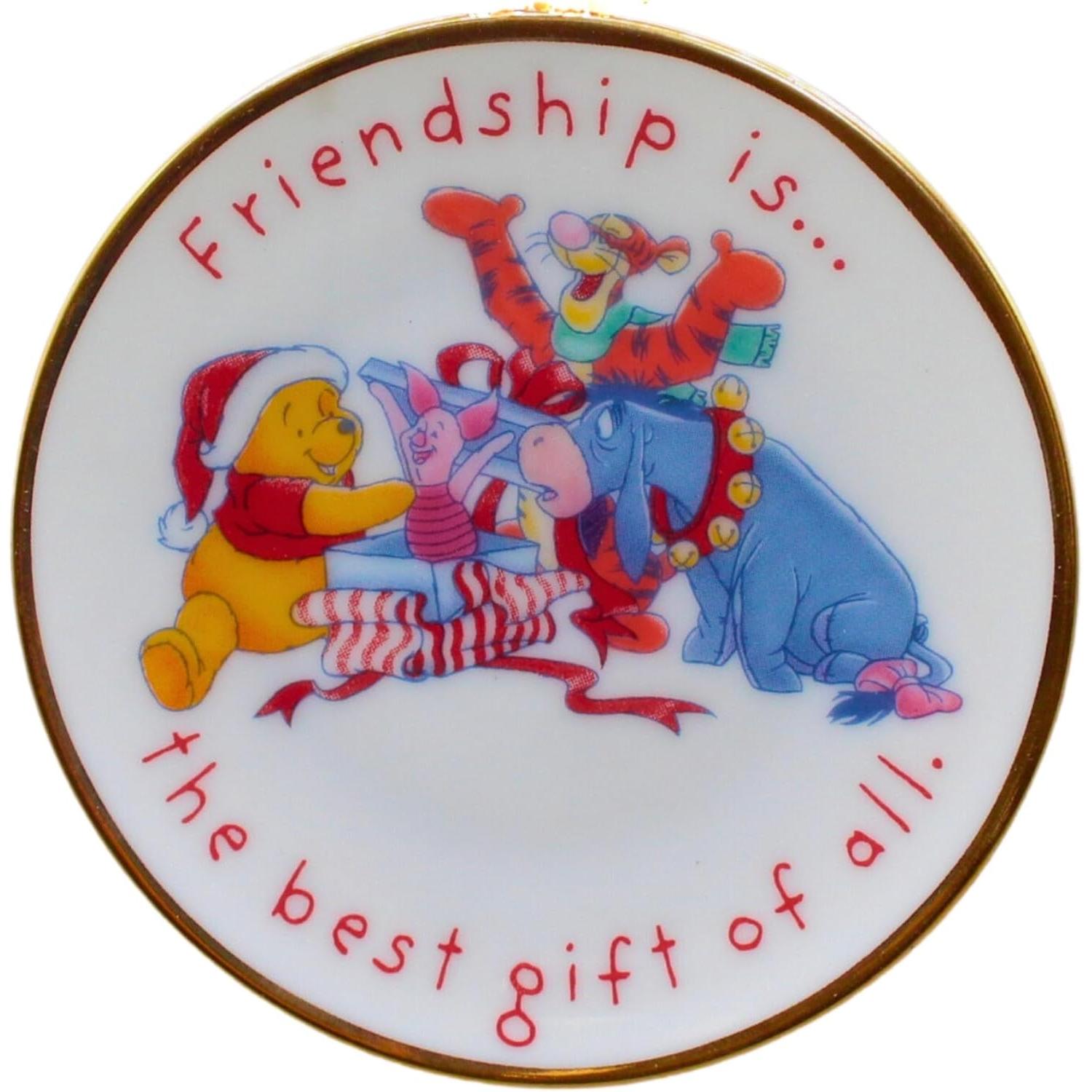 1997 Gift of Friendship - Winnie the Pooh Plate Hallmark Ornament (Winnie the Pooh) QXE6835