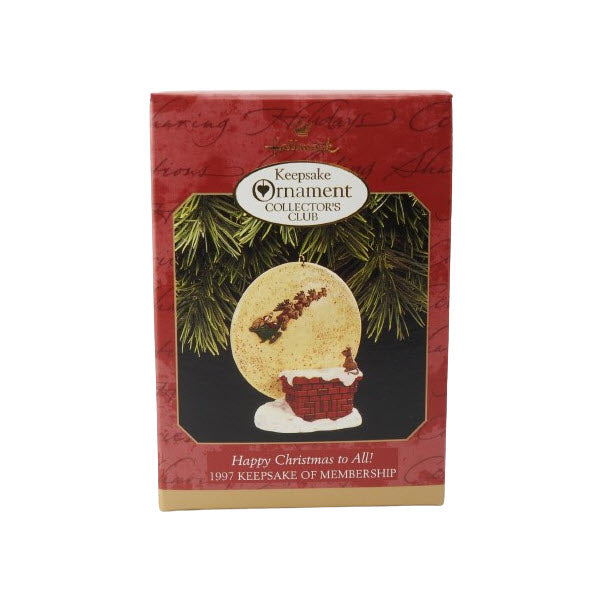 1997 Happy Christmas to All! Hallmark Ornament (Santa Claus) QXC5132