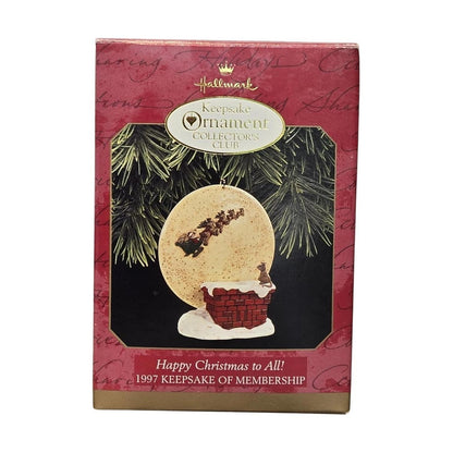 1997 Happy Christmas to All! Hallmark Ornament (Santa Claus) QXC5132 Image2