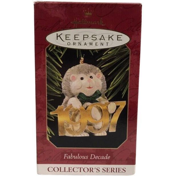 1997 Hedgehog with Brass 1997 Hallmark Ornament (Fabulous Decade) QX6232