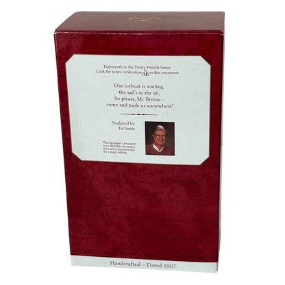 1997 Ice Sail Boat Hallmark Ornament (Frosty Friends) QX6255