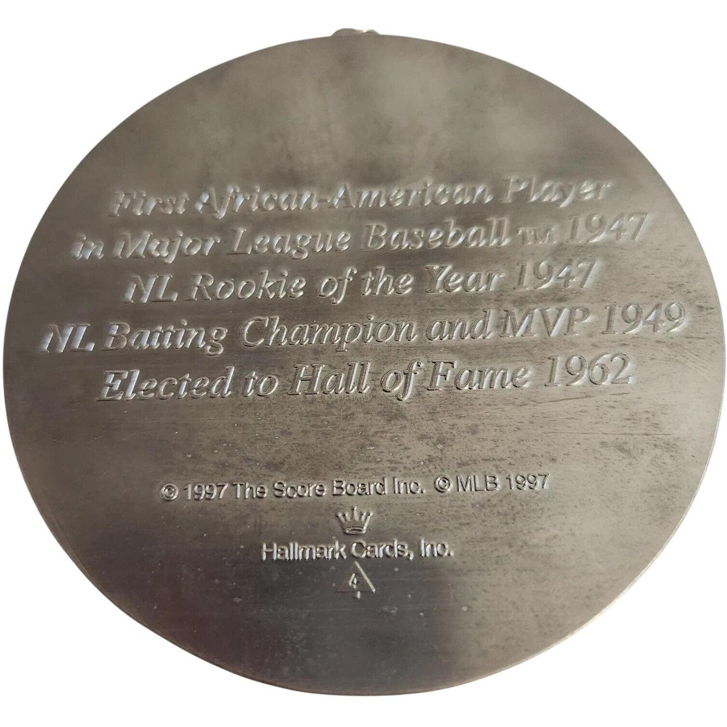 1997 Jackie Robinson Hallmark Ornament (Baseball Heroes) QX6202