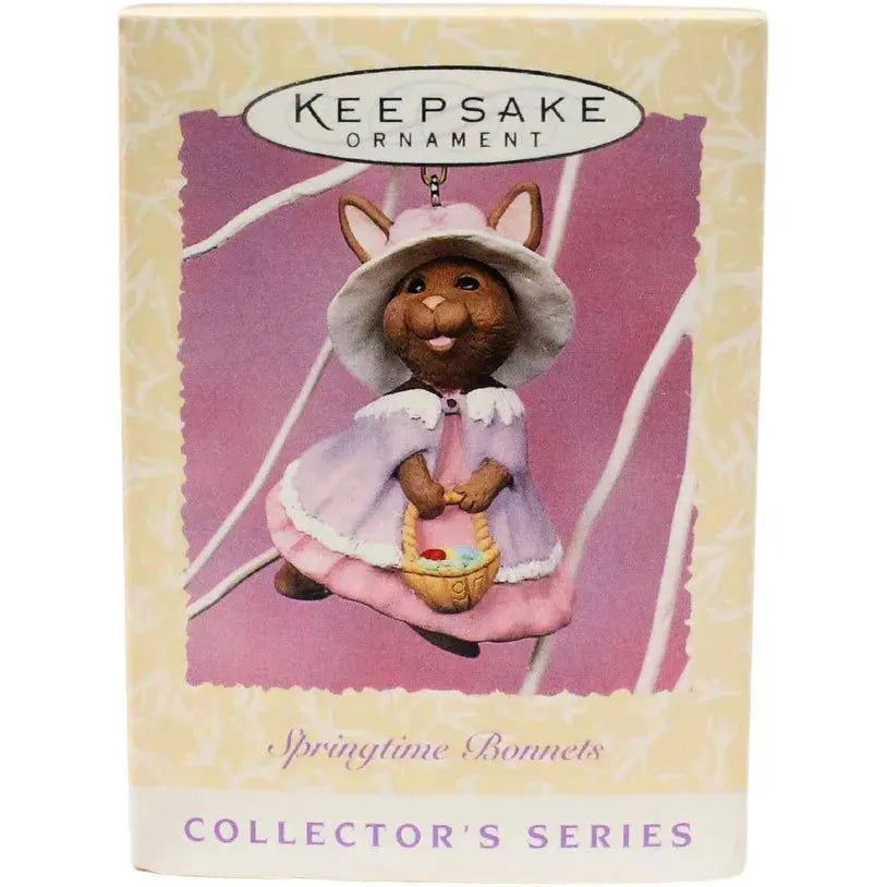 1997 Lavender Dress Hallmark Ornament (Springtime Bonnets) QEO8672